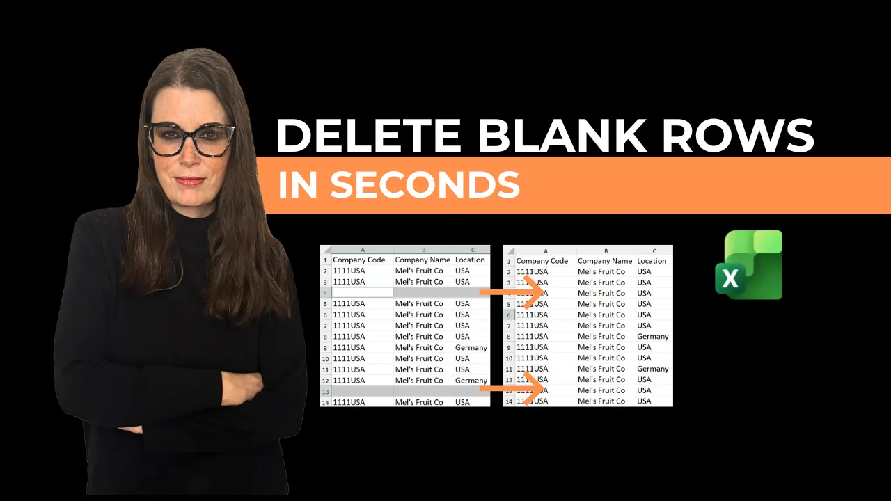 How to Remove Blank Rows in Excel in Seconds